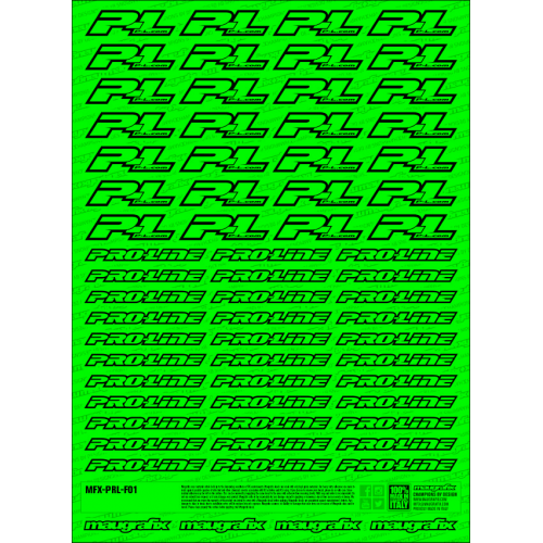 MFX-PRL-F01G - sticker Proline FLUO GREEN