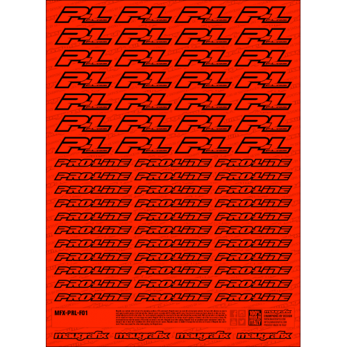 MFX-PRL-F01R - sticker Proline FLUO RED