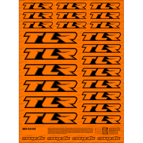 MFX-TLR-F01O - sticker TLR FLUO ORANGE