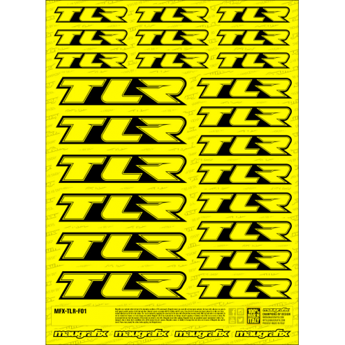 MFX-TLR-F01Y - sticker TLR FLUO YELLOW