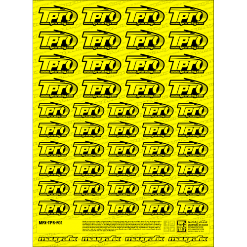 MFX-TPR-F01Y - sticker Tpro FLUO YELLOW