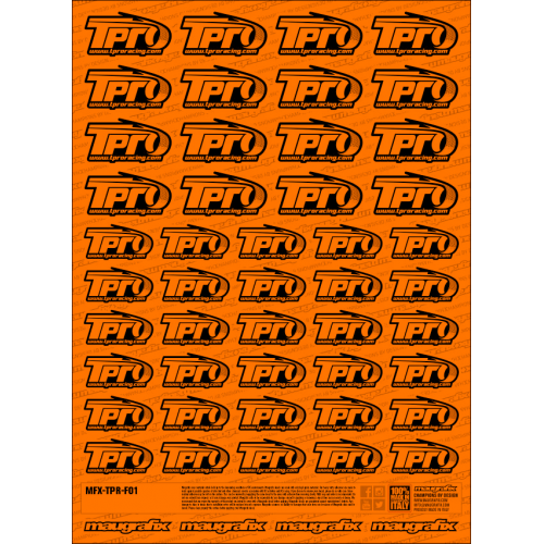MFX-TPR-F01O - sticker Tpro FLUO ORANGE