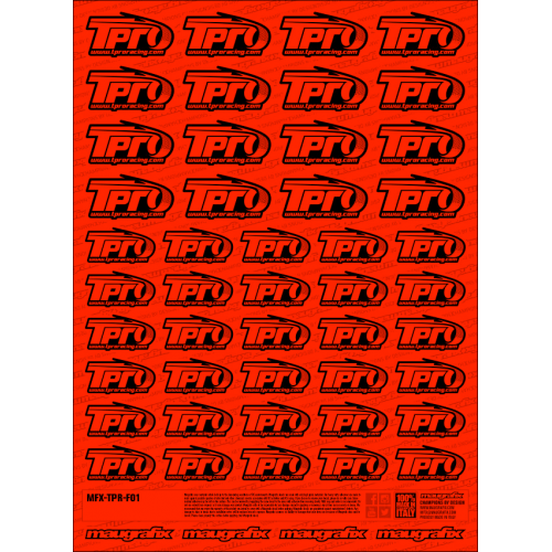 MFX-TPR-F01R - sticker Tpro FLUO RED