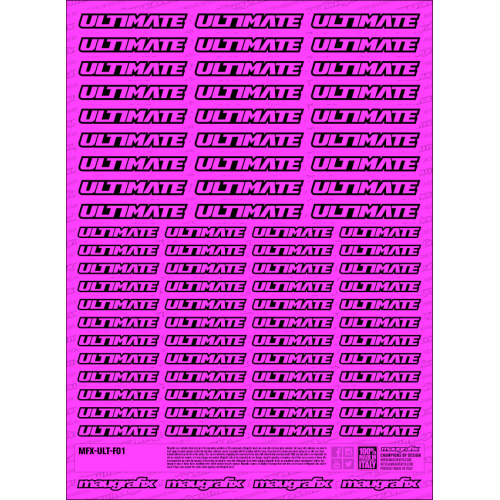 MFX-ULT-F01P - sticker Ultimate RC FLUO PINK