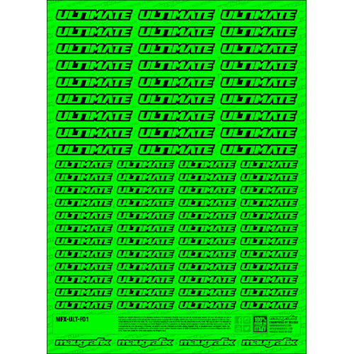 MFX-ULT-F01G - sticker Ultimate RC FLUO GREEN