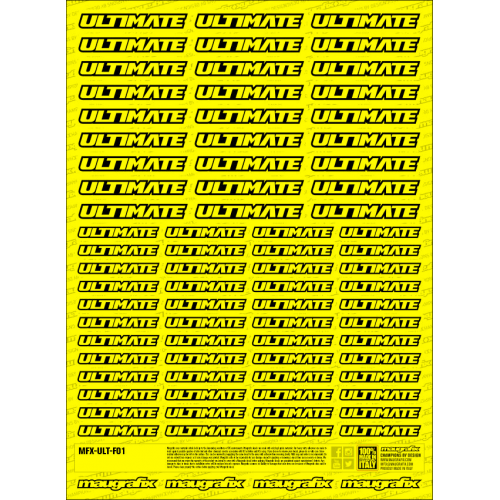 MFX-ULT-F01Y - sticker Ultimate RC FLUO YELLOW