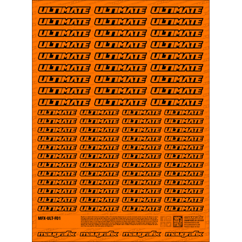 MFX-ULT-F01O - sticker Ultimate RC FLUO ORANGE