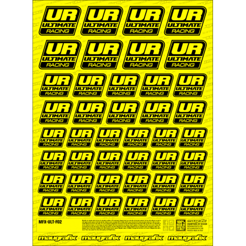 MFX-ULT-F02Y - sticker Ultimate RC FLUO YELLOW