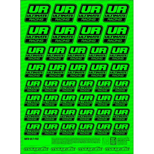MFX-ULT-F02G - sticker Ultimate RC FLUO GREEN