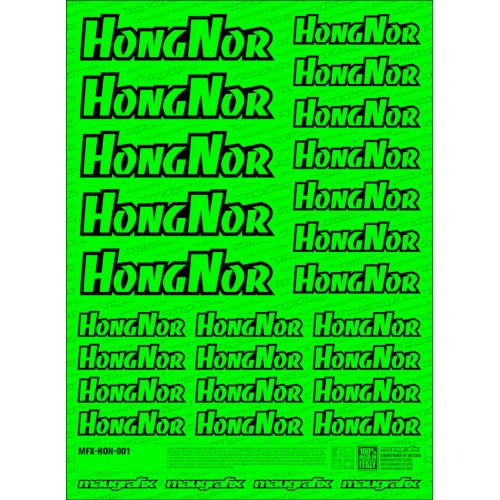 MFX-HON-F01G - sticker HongNor FLUO GREEN