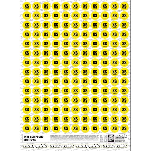 MFX-TC-XS - Tire compound sticker Extra Soft