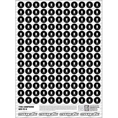 MFX-TC-H - Autocollant de gomme de pneus Hard